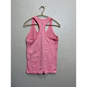 Lululemon Swiftly Tech Racerback Tank Top Size 8 Heathered Neon Pink Gym Workout